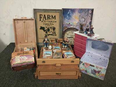 Art Easel, Wall Clock, Harry Potter Figurines And Memorable, Farm To Table Wall Hanging And More!