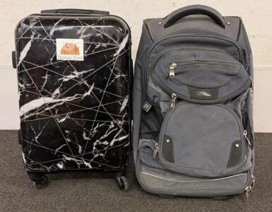 Juicy Couture Suitcase & High Sierra Wheeled Backpack
