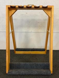 (1) 10 Slot Wood Collapsible Gun Stand