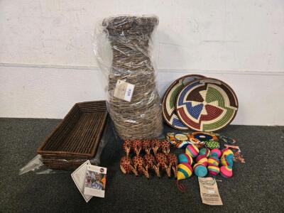 Rwandan Handcrafted Basket Set with Certificate, Full Circle Exchange & More Handcrafted Goods