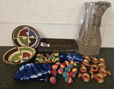 Rwandan Handcrafted Basket Set with Certificate, Full Circle Exchange & More Handcrafted Goods
