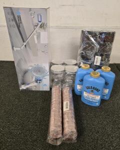 CAKILA Electric Spin Scrubber, Various Plastic Containers, Foot Powder