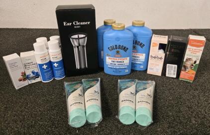 Ear Cleaner, Acne Exfoliating Toner, Foot Powder & More
