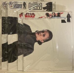 (4) Star Wars Lifesize Cuttouts: (2) Star Wars: Episode VIII General Leia Organa & (2) Star Wars: The Book Of Boba Fett Krrsantan