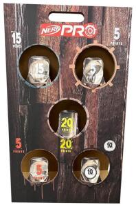 (3) Nerf Nation Cardboard Shooting Targets