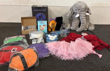 Children&rsquo;s Lot Stuffed Animals Various Dress Up Witch Hats 3 Month Old Red Dress with Matching Headband And More SEE PICTURES