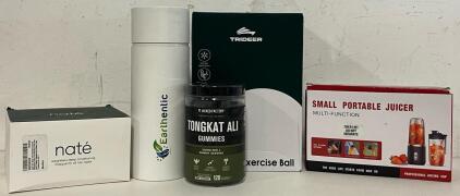 Portable Juicer Blender, Tea Infuser Bottle, Exercise Ball & More