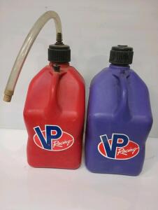 (1) Red & (1) Purple Fuels 5.5-Gallon Motorsport Container Utility Jugs