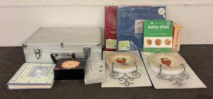 (1) Vintage Ammeter With Built In Timer , (2) Vintage Style Santa Wall Decor, (1) VHS Camelot Movie, And So Much More!!