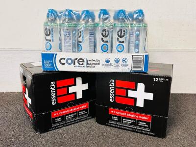 (2) Cases Of Ionized Alkaline Water and (1) Case Of Core Hydration Balanced Water