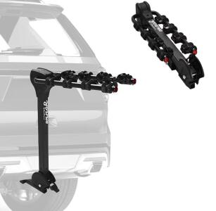 Young Electric Hitch Mounted 4-Bike Rack-Over Arm Style