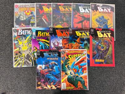 Batman and Superman Comic Collection: Shadow of the Bat, Knightfall, Doomsday