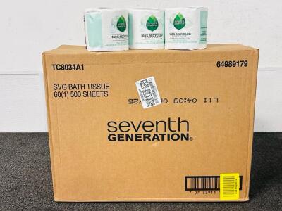 Box Of Seventh Generation Bath Tissue (60 Single Rolls Total)