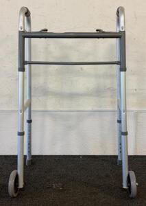 (1) Top Shelf Orthopedics 2 Button Folding Walker