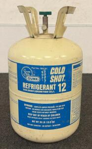 (1) Partially Full Gunk 'Cold Shot 12' Canister Containing R-12 Refrigerant