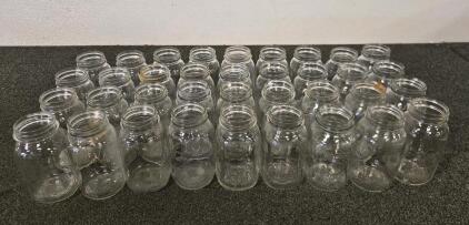 (36) Large Mason Jars