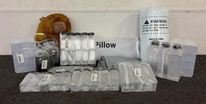 BRAND NEW PRODUCTS!! Including Travel Size Bottles And Containers, (1) Memory Foam Pillow, (1) Capybara Stuffed Animal, And So Much More!!