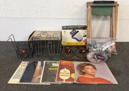 (4) Hanging Wall Candle Holders, (2) Bags Of Mini Toy Tractors And Cars, (1) ScanMan Color 2000, And So Much More!!