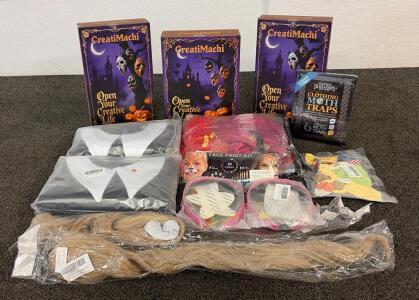 BRAND NEW PRODUCTS!!! Including (1) Kit Of Face Painting Color, Halloween Costumes, Hair Extensions, And So Much More!!