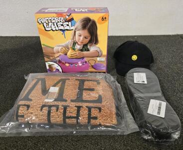 Pottery Wheel, House Floor Mat, Mens Running Sneakers, Hat