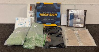 BRAND NEW PRODUCTS!! (1) Nestl Chocolate Brown Full Size Duvet Cover Set, Portable Vacuum Cleaner, (1) Diamond Art Pens Tools, And So Much More!!!