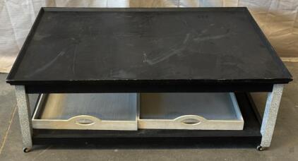 Modular Storage Unit W/ Wheels / 28&rdquo; L x 47&rdquo; W x 17.5&rdquo; H