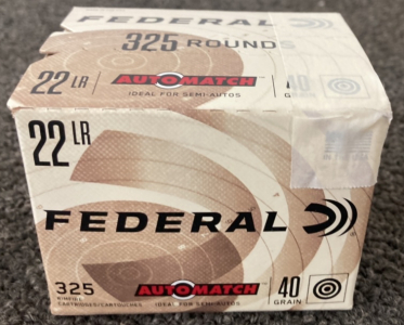 (325)rnds Federal .22LR Ammo