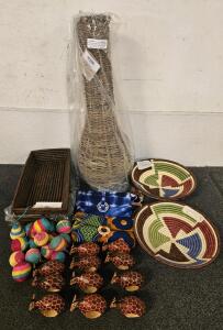 Rwandan Handcrafted Basket Set with Certificate, Full Circle Exchange & More Handcrafted Goods