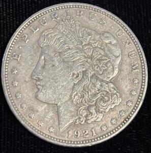 1921-D Morgan Silver Dollar Coin