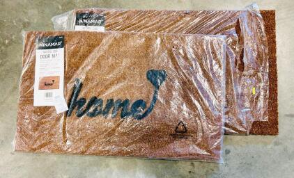 (2) Ninamar Natural Coir Door Mats (29.5x 17.5)
