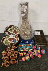 Rwandan Handcrafted Basket Set with Certificate, Full Circle Exchange & More Handcrafted Goods