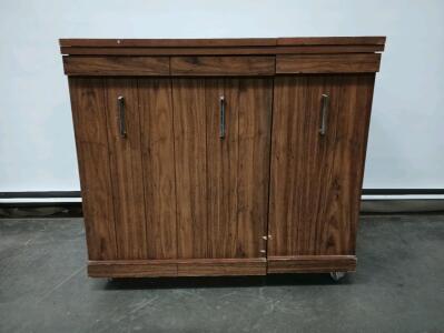 Kenmore Sewing Machine Cabinet With Kenmore Sewing Machine On Wheels