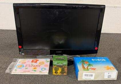 (1) Coby 22" TFT LCD TV, (1) Bobor Trampoline Sprinkler, (1) Minecraft Mine Kit, And More!!