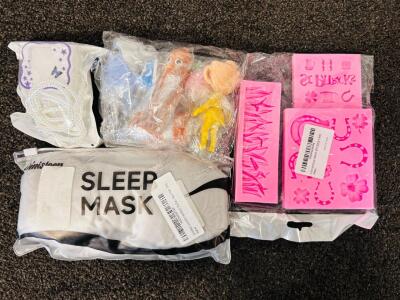 Hers Lot: (2) Pairs Of Shoes, Pre-Layered Braid, Eye Lashes, LED Lighted Compact Mirror, Sleep Mask, Sexurity Camera, Phone Cases, and Much More