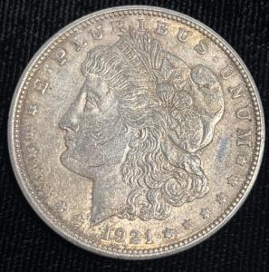 1921-D Morgan Silver Dollar Coin