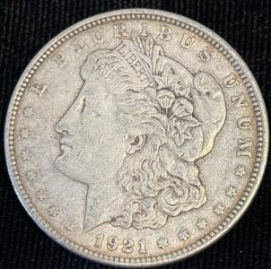 1921-D Morgan Silver Dollar Coin