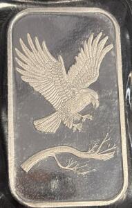 SilverTowne Eagle Troy 1oz .999 Fine Silver Bar