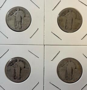 (4) Standing Liberty Quarter Dollar - 90% Silver