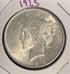 1925 Liberty Peace Silver Dollar Coin