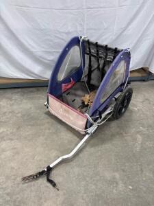 InSTEP Sync Single Bicycle Trailer, Purple/Pink, Tow Bar