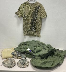 Military Bags / Googles / Shirts ( Large )