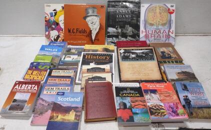 Vinal WC Fields, 1st Print Zane Grey, Gem Finding Books, & More.