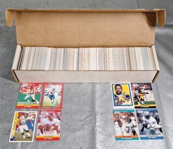 (1) Box Of Assorted Football Trading Cards, Including HOFs, Rookies & Stars