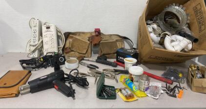 Ironton Heat Gun ( Works ) / Binwo Flashlight ( Works ) / Toolbelt and Tools / Much More