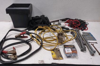 Jumper Cables, Work Light, Straps, And More.