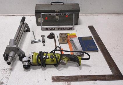 Ryobi AG454 4.5-inch Corded Angle Grinder Tool Box, And More.