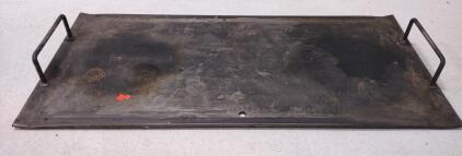 33" Solid Steel Flat-Top Griddle Plate.
