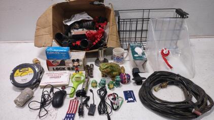Porcelain Frogs, Welding Mask Lenses(8), 6" Tires, And More.