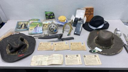 New Hats XL / War Ration Books / Unopened Multi-Tool Pen Set and Much Much More