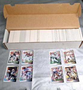 (1) Box Of Assorted Football Trading Cards, Including HOFs, Rookies & Stars